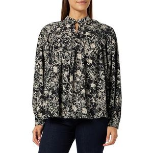 TILDEN Shirt met lange mouwen, zwart meerkleurig, S dames, zwart, meerkleurig., S