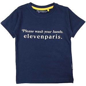 ELEVEN PARIS T-shirt voor jongens, Marineblauw, 6 Jaren