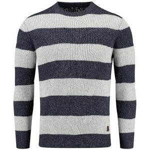 KEYLARGO heren harry round trui, Navy-silver (2202), M