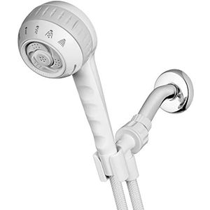 Waterpik Originele Massage Douchekop Handheld Spray en PowerSpray 1.8 GPM, Wit, SM-651E