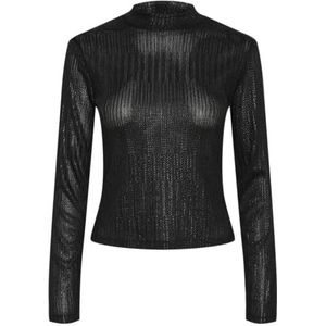 PCROCKY LS T-Neck TOP, zwart, M