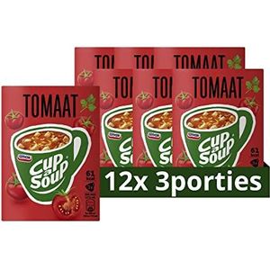 Unox Cup-a-Soup een heerlijk tussendoortje Tomaat geschikt voor vegetariërs en veganisten - 36 x 175ml - Voordeelverpakking