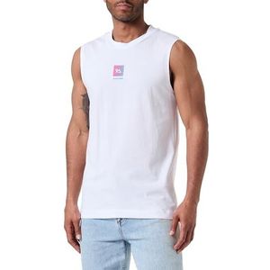 Jack & Jones JCOBEECH Logo Mouwloos T-shirt, wit, S