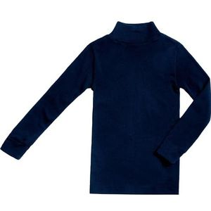 BABIDU Punt NOU Onderhemd voor kinderen, uniseks, halfronde kraag, halfwan, ondergoed voor jongens en meisjes, uniseks, 2 tot 16 jaar, katoenen en polyester, pluche stof, Lichtblauw, 10 Jaar