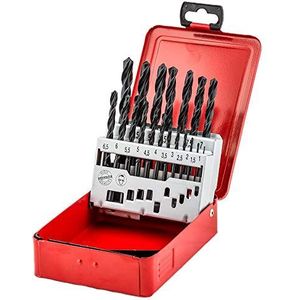 fischer - Set metaalboren HSS-R DIN338, 1-10 mm (19 stuks)