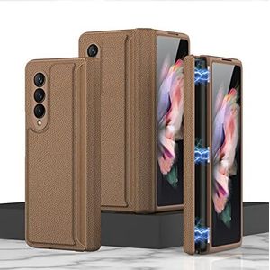 COQUE Galaxy Z Fold 3 5G hoes, openklapbare all-inclusive hoes, inklapbare telefoonhoes voor Samsung Galaxy Z Fold 3 5G eenvoudig goud