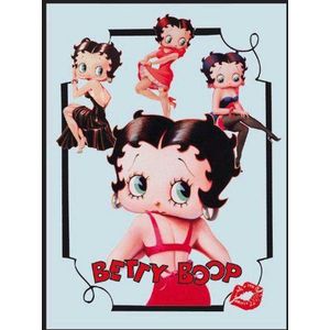empireposter - Betty Boop - Various Poses - Grootte (cm), ca. 30x40 - Maxi-spiegel, NIEUW - Beschrijving: - Bedrukte wandspiegel met zwart kunststof frame in houtlook -
