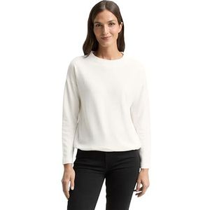 TOM TAILOR Sweatshirt voor dames, 10315 - Whisper White, XL