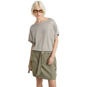 Blousy Boat Neck Jumper Loose wmn, beige (Brick D24596-d597-150), XS
