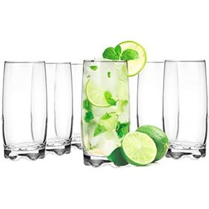 Glasmark Krosno Glazen Set 0,35 liter Cocktailglazen Cocktail Trinkglazen Waterglazen Vaatwasserbestendig Kinderglazen Glasses Kleine Sapglazen 6 X 350 Ml