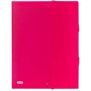 ELBA 400104374 Verzameldoos Urban 10 stuks van kunststof 240 x 320 mm voor DIN A4 rugbreedte 40 mm doorschijnend roze met hoekspanner nietverzamelmap