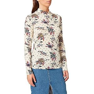 Scotch & Soda T-shirt met lange mouwen voor dames, bedrukt organisch katoen, Combo F 0222, XS