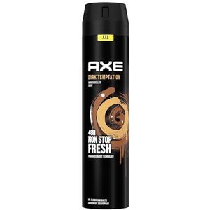 Axe Dark Temptation Bodyspray zonder aluminium, zorgt 48 uur lang voor effectieve bescherming tegen lichaamsgeur, 250 ml