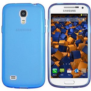mumbi Hoes compatibel met Samsung Galaxy S4 mini mobiele telefoon case telefoonhoes, transparant blauw