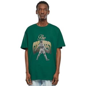 Mister Tee Upscale T-shirt voor heren, greatest heavy oversize Tee, print T-shirt voor mannen, oversized fit, streetwear, groen, 3XL