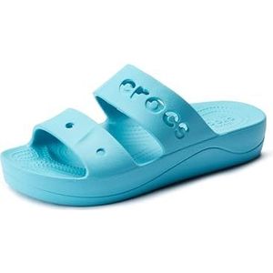 Crocs Baya Platform Sandaal voor dames, Digitale Aqua, 36/37 EU