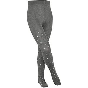 FALKE Uniseks-kind Panty Multidot K Ti katoen dun gedessineerd 1 paar, Grijs Light Grey 3400, 110-116