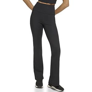 DKNY Dames Sport Vrouwen Balance High Waist Flare Tight Leggings, zwart, L