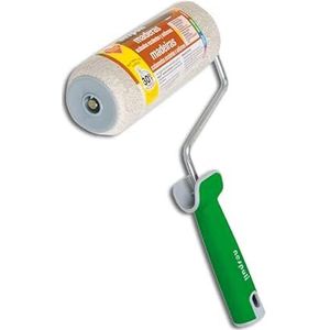 Nespoli Teflon microvezel verfroller voor hout, 18 cm, ergonomische handgreep, met schuine randen om markeringen te voorkomen