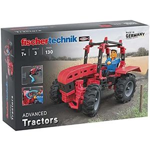 fischertechnik 544617 Tractor - Bouwspeelgoed vanaf 7 jaar - 3 landbouwmodellen op het gebied van tractor - De voertuigen van de bouwset beschikken over een realiteitsdicht stuur van de as