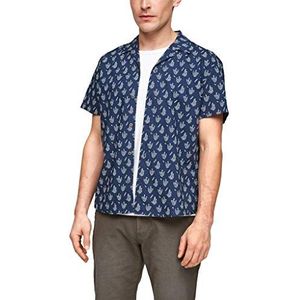 s.Oliver heren overhemd, Blue Aop., S