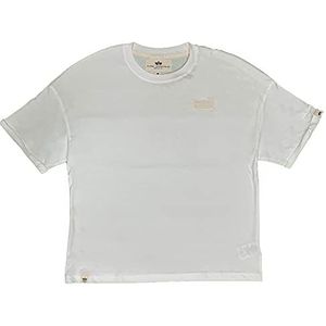 ALPHA INDUSTRIES Organics Knochenroll-Up T-shirt voor heren, Organic White, XL