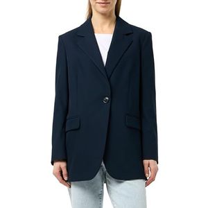 Blazer - Effen - Licht Gevoerd - Lange Mouw - Losse Pasvorm