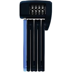 ABUS Bordo Lite 6055C vouwslot - met combinatiecode - Extra licht combinatieslot van speciaal staal - ABUS beveiligingsniveau 7 - 60 cm - zwart/blauw