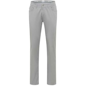 BRAX Cadiz Herenbroek, ultralichte minimalistische print, 07 Platina, 31W / 30L