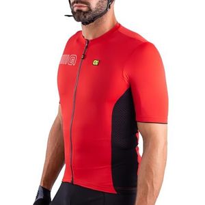 Alé Cycling Heren Solid Colour Block shirt met korte mouwen, rood, 3XL