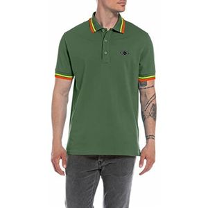 Replay Poloshirt voor heren, Groen 136, L