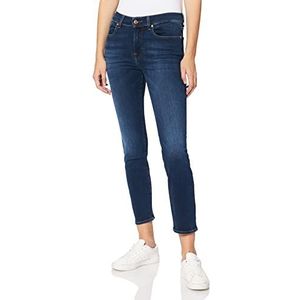 7 For All Mankind Dames Relaxed Skinny Slim Illusion Eco Empower Jeans, Donkerblauw, 25