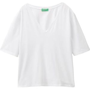 United Colors of Benetton T-shirt L/S, Wit, S