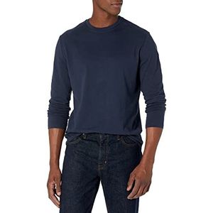 Amazon Essentials Men's T-shirt met lange mouwen en slanke pasvorm, Marineblauw, M