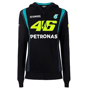 Vr46 Petronas 46 Yamaha sweatshirt voor dames, zwart, maat XS