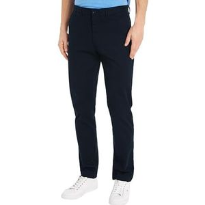 Tommy Hilfiger - Chino Broek - Donkerblauw - Biologisch Katoen