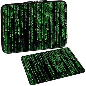 PEDEA Design beschermhoes notebook tas 10,1 inch / 13,3 inch / 15,6 inch / 17,3 inch 17,3 inch + Mauspad matrix