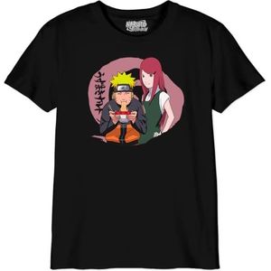 Naruto shippuden Mother's Day with Naruto GINASHISW003 T-shirt voor kinderen, zwart, maat 06 jaar, Zwart, 6 Jaren