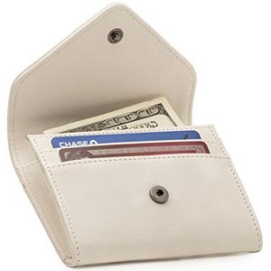 Otto Angelino Lederen Portemonnee en Creditcards Organizer Wallet - RFID Bescherming - Unisex (Wit)