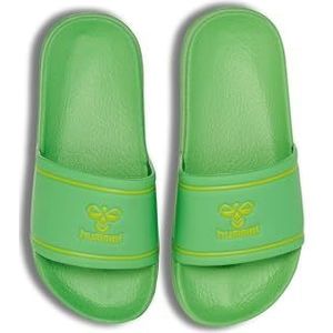 hummel Zwembad Slide Jr Flip-Flop voor kinderen, uniseks, groen, 28 EU