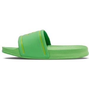 hummel Zwembad Slide Jr Flip-Flop voor kinderen, uniseks, groen, 36 EU