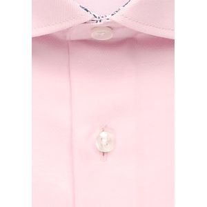Seidensticker Zakelijk overhemd voor heren, regular fit, strijkvrij, kent-kraag, korte mouwen, 100% katoen, roze, 39