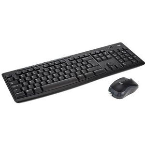 Logitech MK270 Draadloos Toetsenbord en Muiscombinatie voor Windows, UK Engels QWERTY indeling - Zwart