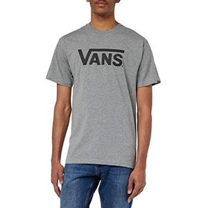 Vans Heren Classic Drop V T-shirt, Grijs Heather-zwart, XS