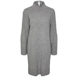 YAS EMILIE LS HIGH Neck Knit Dress S.NOOS, lichtgrijs gem., M