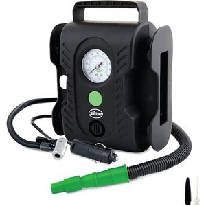 Slime Multi-Purpose Tyre Kompressor Compressor 7 bar 12V-adapter voor kabelgebruik, Analoge Manometer, Met werklamp