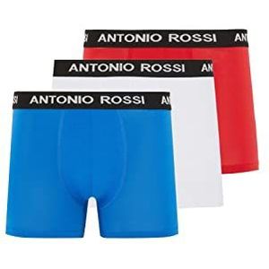 Antonio Rossi Boxershorts voor heren, rood,blauw,wit, XXL