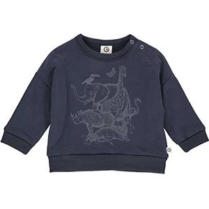 Müsli by Green Cotton Boy's Savannah Baby Sweatshirt, Night Blue, 74