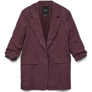 VERO MODA Vmfrida 3/4 Regular Blazer Noos, Winetasting, 34