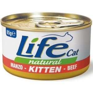 Life Cat Natural Kitten rundvlees blik 85 g